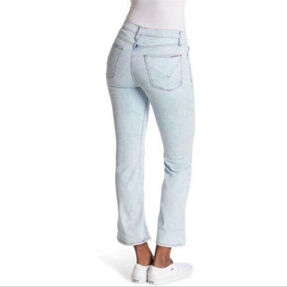 Hudson Blair High Rise Bootcut Crop Jeans Lightwash Size 32 - Picture 4 of 11